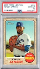 2017 Topps Heritage Kenley Jansen Gem Mint PSA 10