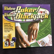 Video Poker / Video Blackjack PC CD-Rom Game by Cosmi  for Windows  XP / 2000