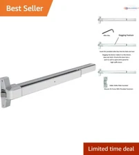 Panic Exit Device Aluminum 31" Easy Install Heavy Duty Commercial Use