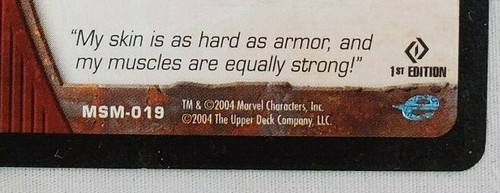 2004 Upper Deck - Marvel VS System 1st Edition "LIZARD" - #MSM-019 (LI2) - Picture 5 of 8