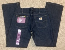 Carhartt Women's Jeans Modern Fit Straight Leg Dark Wash 32 x 31.5  NWT Low Rise