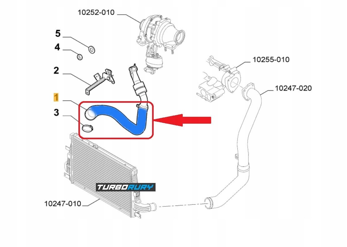 Manicotto Intercooler Per ALFA ROMEO 159-Brera-Spider 2.0 JTD - Compatibile Con Ricambi Originali - Foto 6