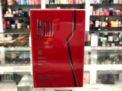 GIORGIO BEVERLY HILLS RED POUR HOMME EAU DE TOILETTE SPRAY 100ML COMPANY SEALED 