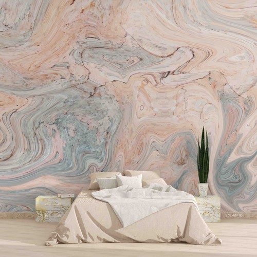 3D Texture Watercolor Marble Wallpaper Wall Murals Removable Wallpaper 25 - Picture 2 of 5