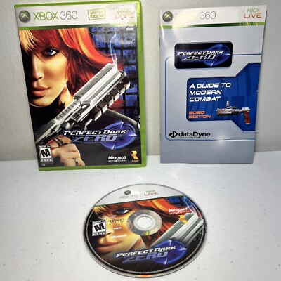 Perfect Dark Zero (Microsoft Xbox 360) - Complete w/ Manual - Tested & Working