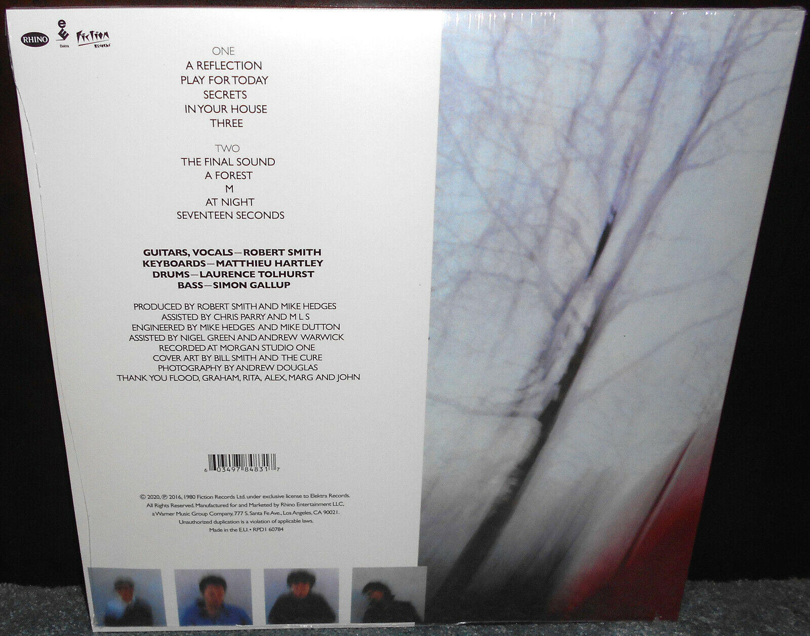 The Cure Seventeen Seconds Vinyl Picture Disc LP Record Store Day RSD 2020 17