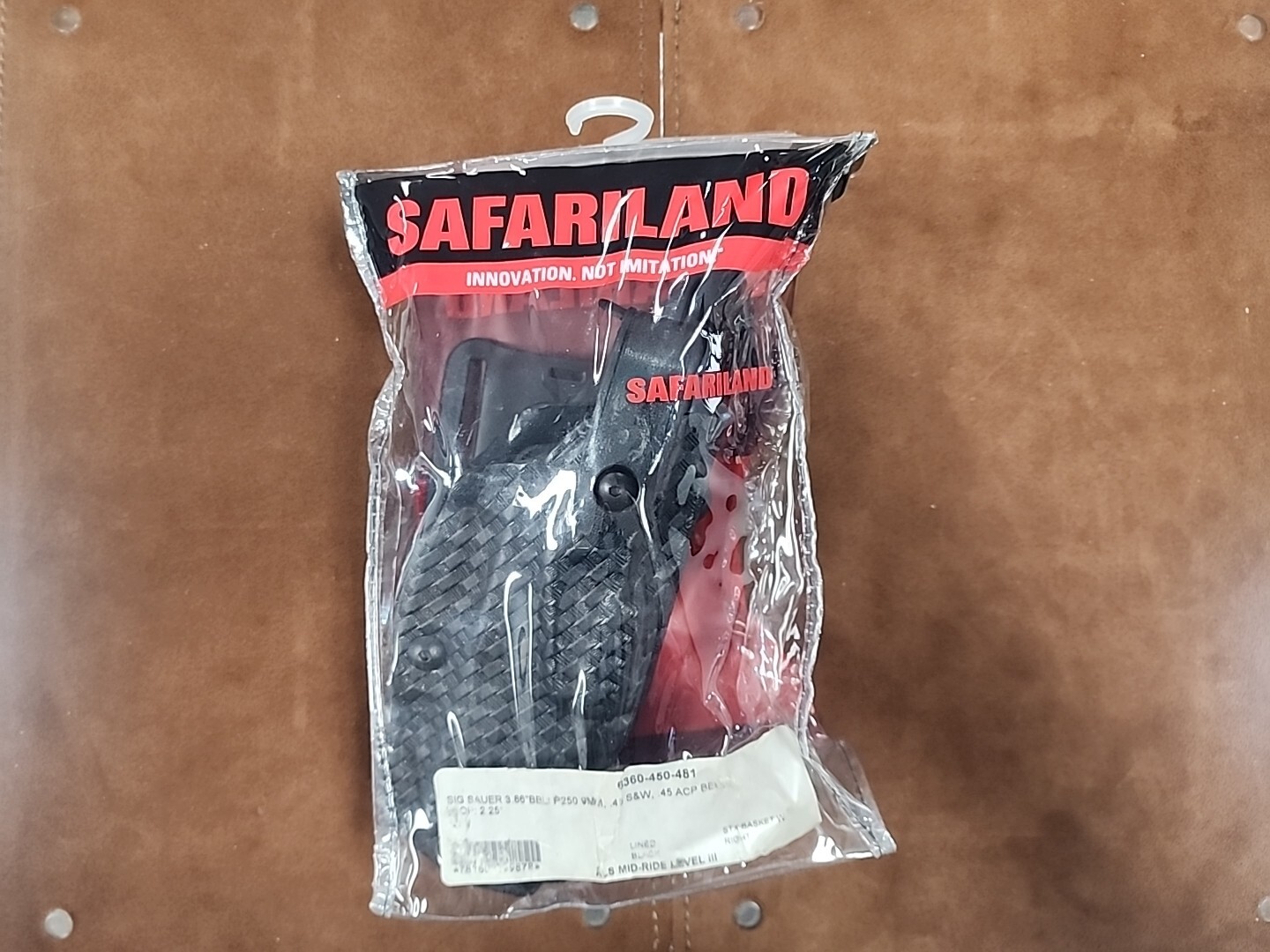 Right Hand LVL3 Holster for Sig Sauer P250 9MM 3.86 Barrel 6360-450-481  