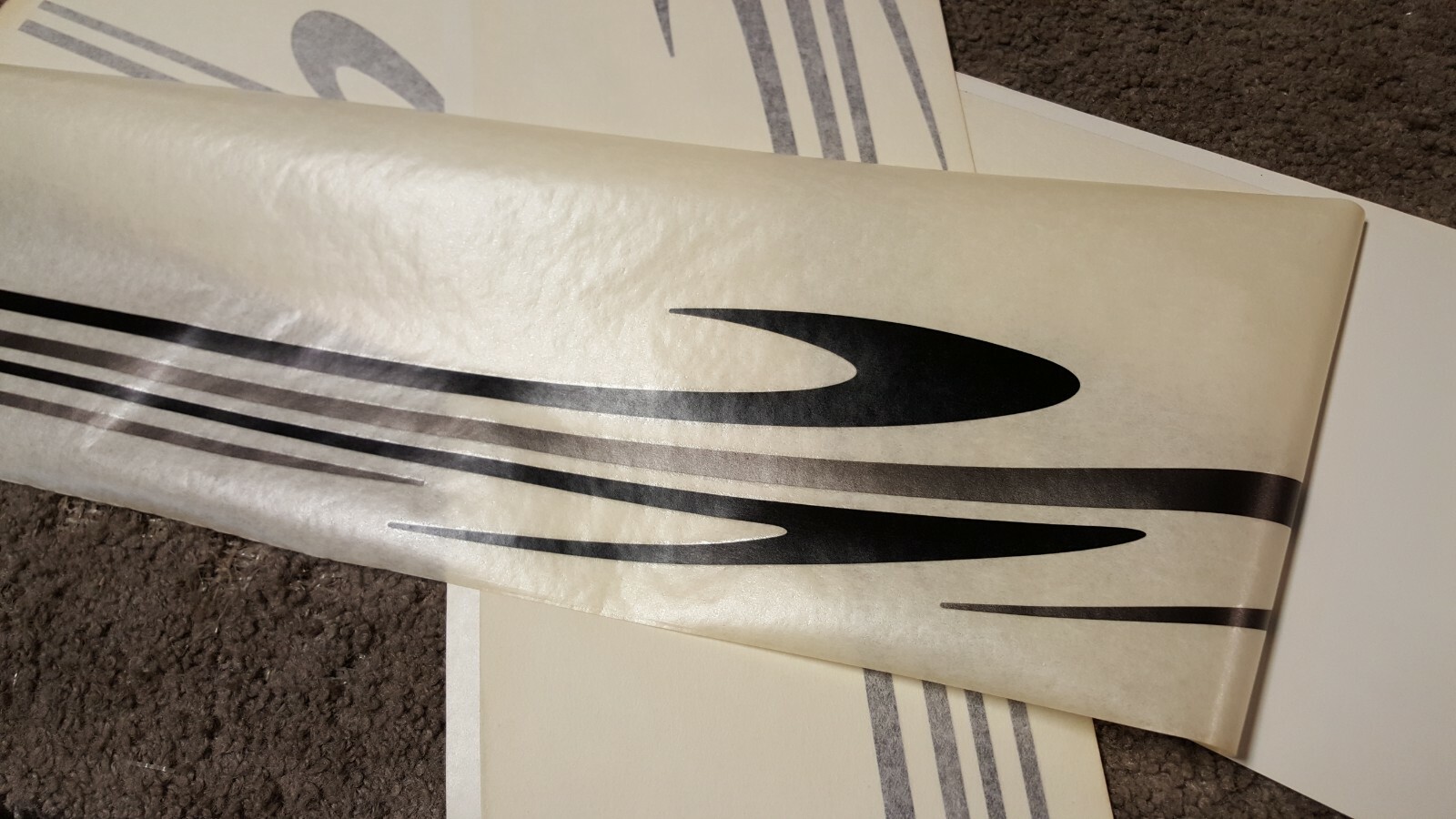 NOS OEM Explorer Conversion Van Main Body Black Bronze Pinstriping