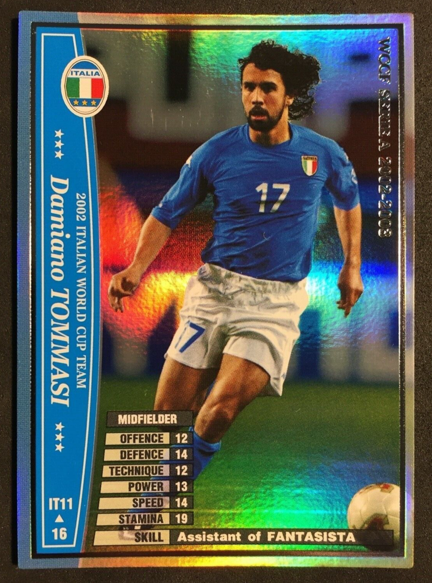 2002-03 Panini WCCF Italy World Cup Team Damiano Tommasi Roma