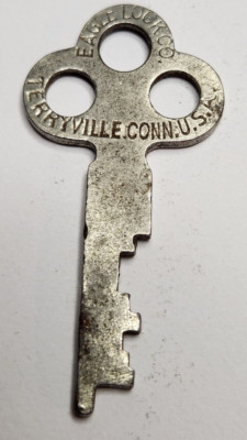 Vtg Key Eagle Lock Co Terryville Conn. Appx 1-5/8'' Replacement Lock SteamPunk