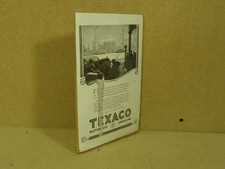 Texaco Vintage Laminated Ad 10in x 7in Black/White Oil Gasoline