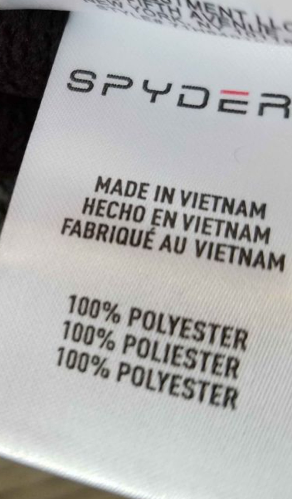 NEW SPYDER FULL ZIP JACKET MENS L BLACK/GRAY POLAR MARBLE JACKET