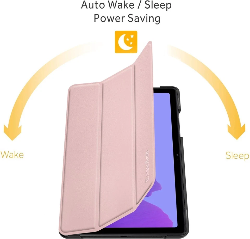 Easyacc Leather Case For Samsung Galaxy Tab A7 10.4 2020 Rose Gold - Image 2 of 4