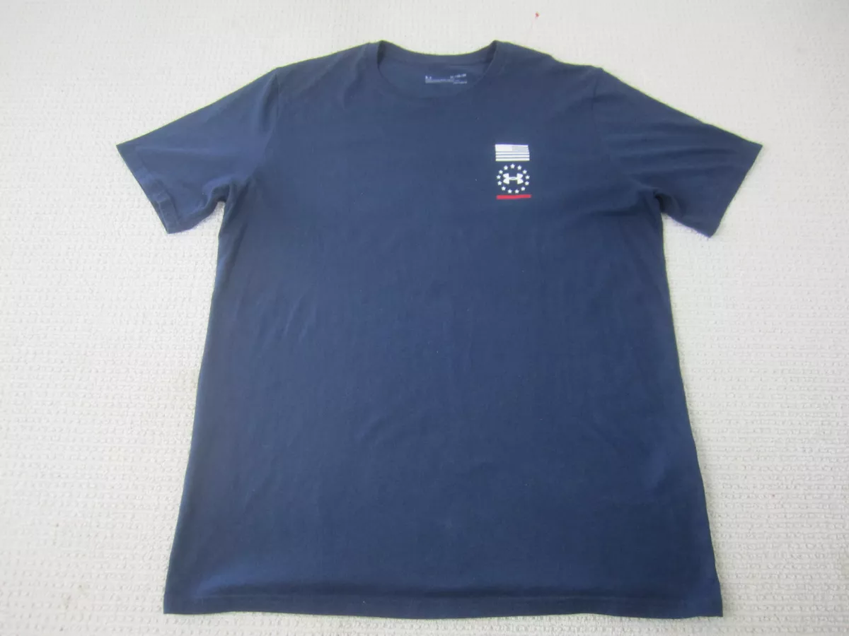 Under Armour Shirt Mens Large USA Freedom Land of the Free Home of