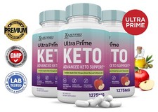 Ultra Prime Keto ACV Pills 1275 MG Stronger Than Gummies Keto Support 3 Bottle