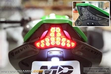 fit 2014-2016 Kawasaki Z1000 16-20 Ninja ZX10R SEQUENTIAL LED Tail Light SMOKE