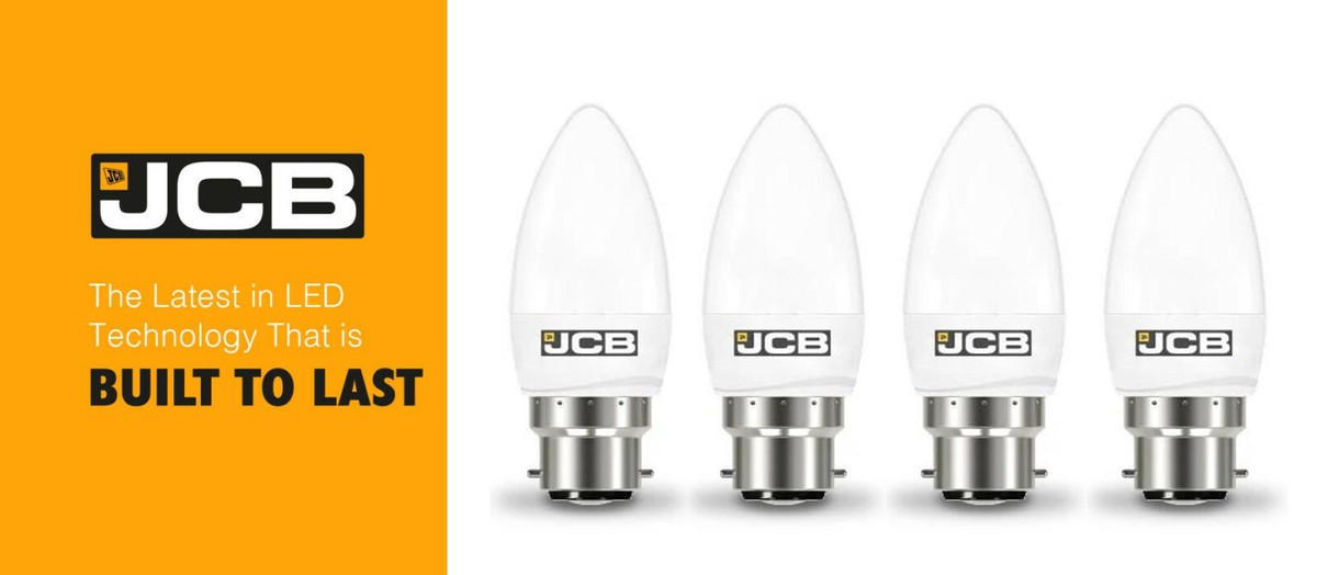 JCB LED Candle Light Bulbs – SES E14 Or B22, 6W = 40W, 3000K Warm White, Frosted, A+ Energy Rated – 1/4/8/12 Options - View #4