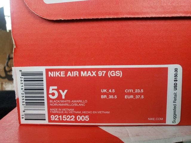 nike gs size