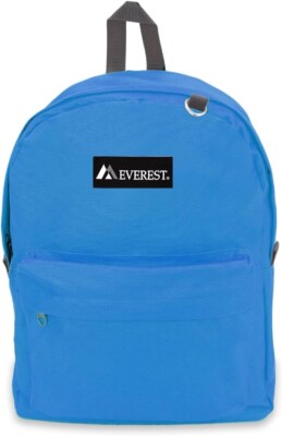 Everest Classic Backpack Royal Blue Kids/Adults School Student Book Bag 16.5x13''