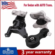 For 2012-2013 Honda Civic 1.8L Engine Motor & Auto Transmission Mount Set of 3