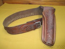 VINTAGE HUNTER BRAND COWBOY/WESTERN BUSCADARO STYLE SAA REVOLVER HOLSTER RIG