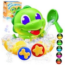 Dinosaur Baby Bath Toys for 1 2 3 Year Old Boys, Dino Bath Bubble Machine with