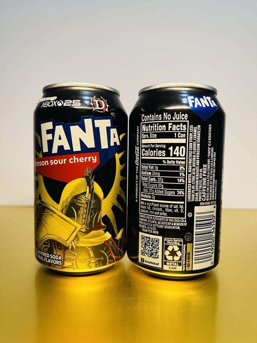 🔴 New Limited Edition Fanta Crimson Sour Cherry Diablo IV Xbox