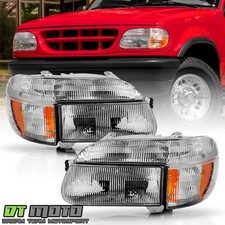 For 1995-2004 Ford Explorer 1997 Mountaineer Headlighs Headlamps W Corner Lamps For 1995-2004 Ford Explorer 1997 Mountaineer Headlighs Headlamps W Corner Lamps