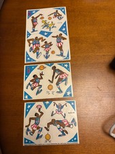 1970 Harlem Globetrotters General Mills Cereal Premium STICKER SET