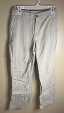 Izod Boys 20 Slim Dress Pants. Uniform Pants Khaki Tan. 2 Pair Adjustable Waist