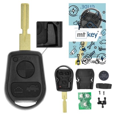 Funk Schlüssel HU92R 434MHZ für BMW 8er E31 3er E36 Z3 7er E38 5er E39 BIS 2000