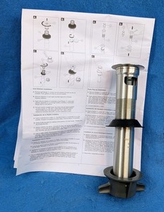Delta 33W576SS Push Pop-Up with Overflow in Stainless Steel - Open Box New