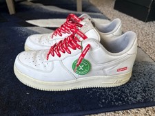 Nike Air Force 1 x Supreme Low Box Logo - White for Sale