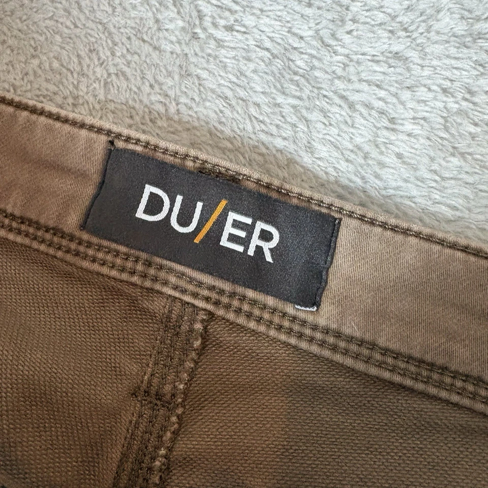 Pantalones DUER para hombre 34x34 (se adapta a 34x33) marrón NX2X relajado cónico elástico Foto 3 de 4