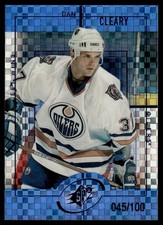 1999-00 SPx Radiance Blue Parallel Daniel Cleary /100 Edmonton Oilers #67