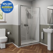 1200mm Sliding Shower Door Enclosure Glass Screen Panel 6mm Safety Glass Framed