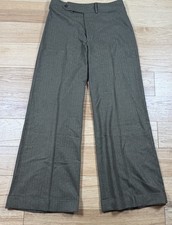 VTG Ralph Lauren Wide Leg Wool Herringbone Tab Trousers Women  s 6 Union USA Made