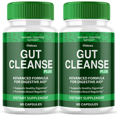 (2 Pack) Gut Cleanse Capsules, Detox Pills for Men and Women (120 Capsules)
