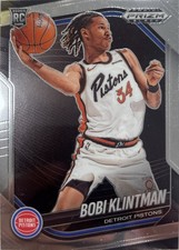 2024-25 Panini Prizm Black #234 Bobi Klintman Detroit Pistons (F)