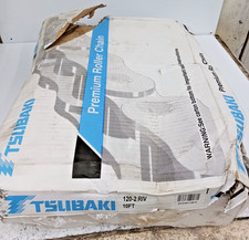 New Tsubaki 120-2 RIV 10' Ft Roller Chain 1-1/2" Pitch 7/8" Roller 2 Strand