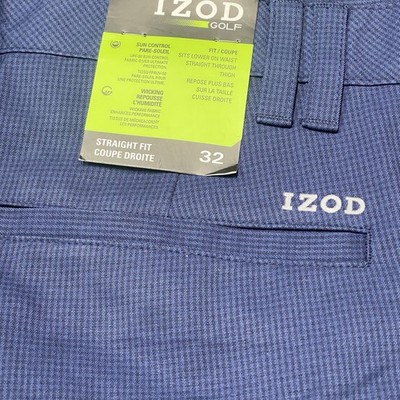 IZOD Golf Shorts Mens Straight Fit Peacoat Navy Blue size 32 BN.B