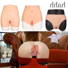 Silicone Pants Hip Lift Butt Enhancer Panty Crossdresser Fake Vagina Panties