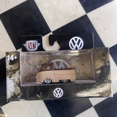 M2 Machines Volkswagen 1:64 Diecast Beige Brown Pickup Truck With Display Box