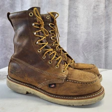 Thorogood Moc Steel Toe Boots Men's Size 10 D Brown
