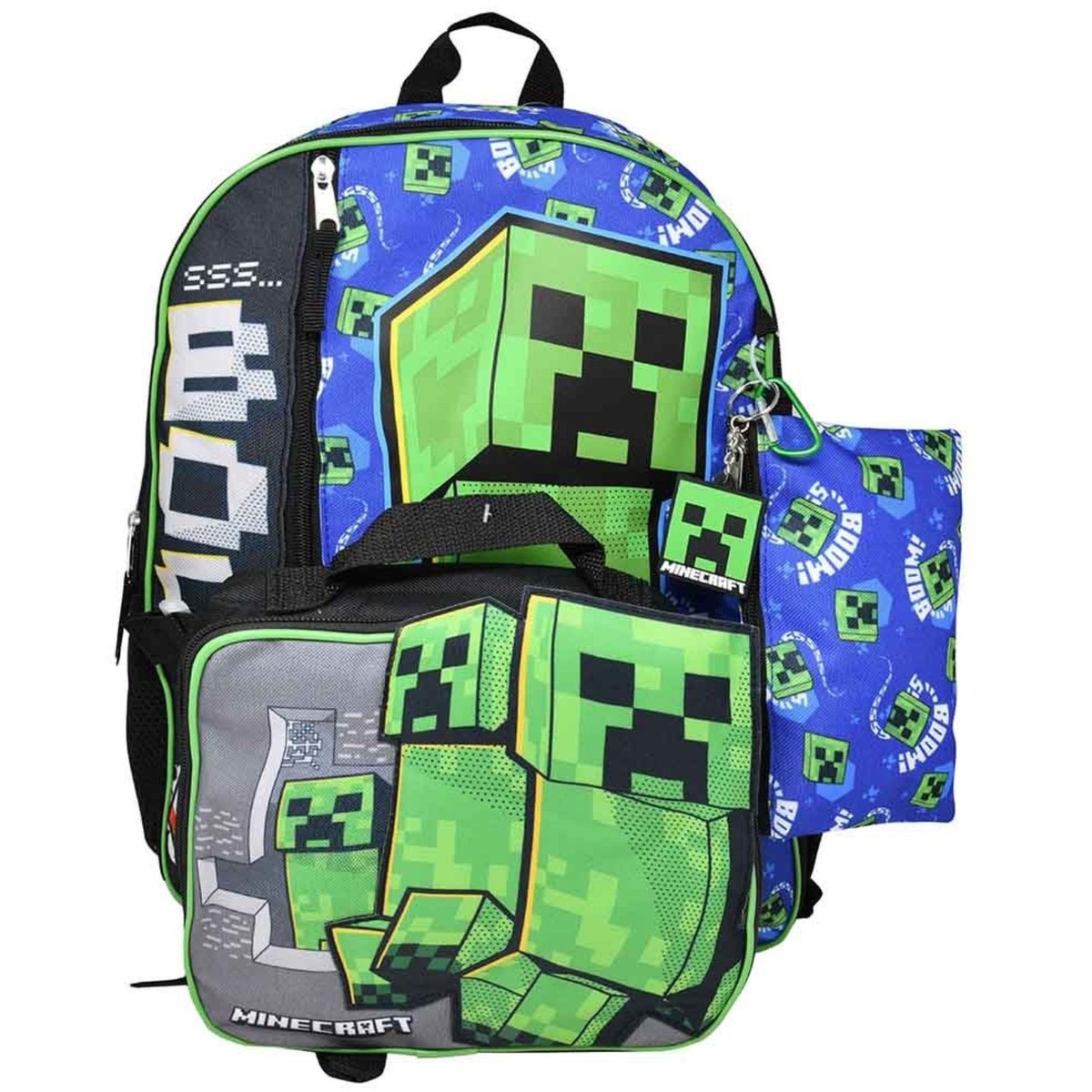 Minecraft 5pc Backpack Set, 16
