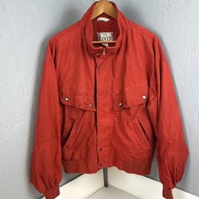 Vintage Levi’s Aviator Bomber Jacket Utility Red Mens Size L (42-44) 80s 90s