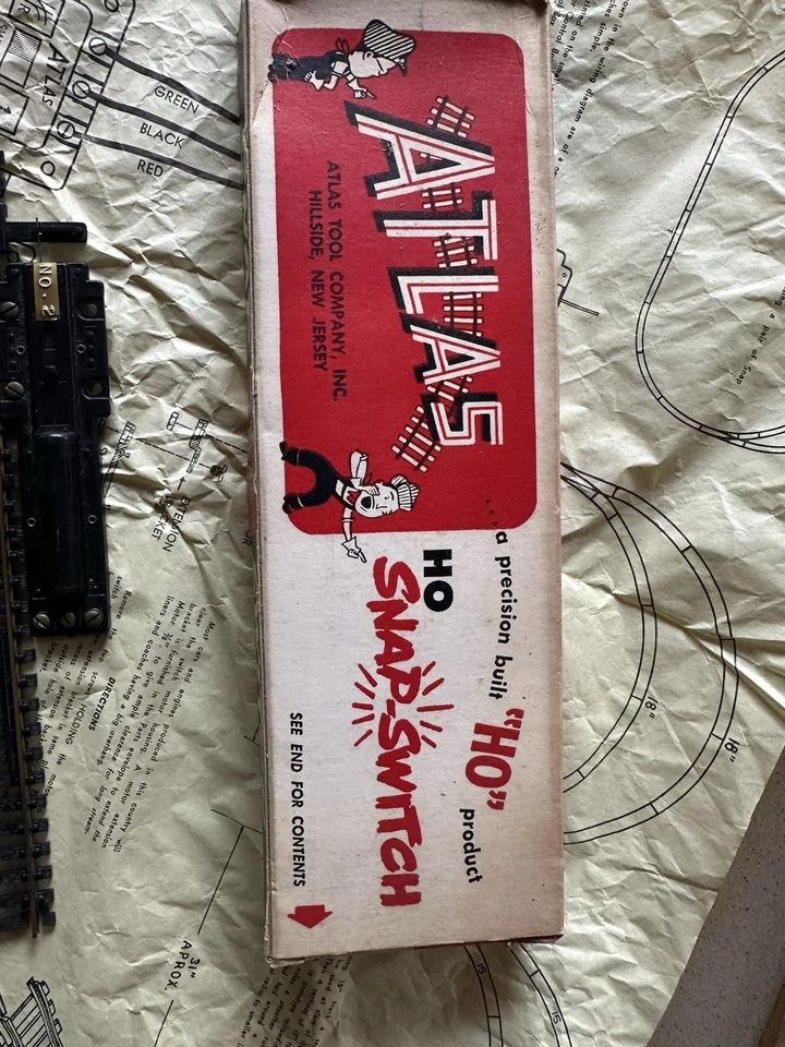 Vintage Atlas 51 HO Remote Control Right Snap Switch - NEW IN BOX CONDITION - Image 2 of 3