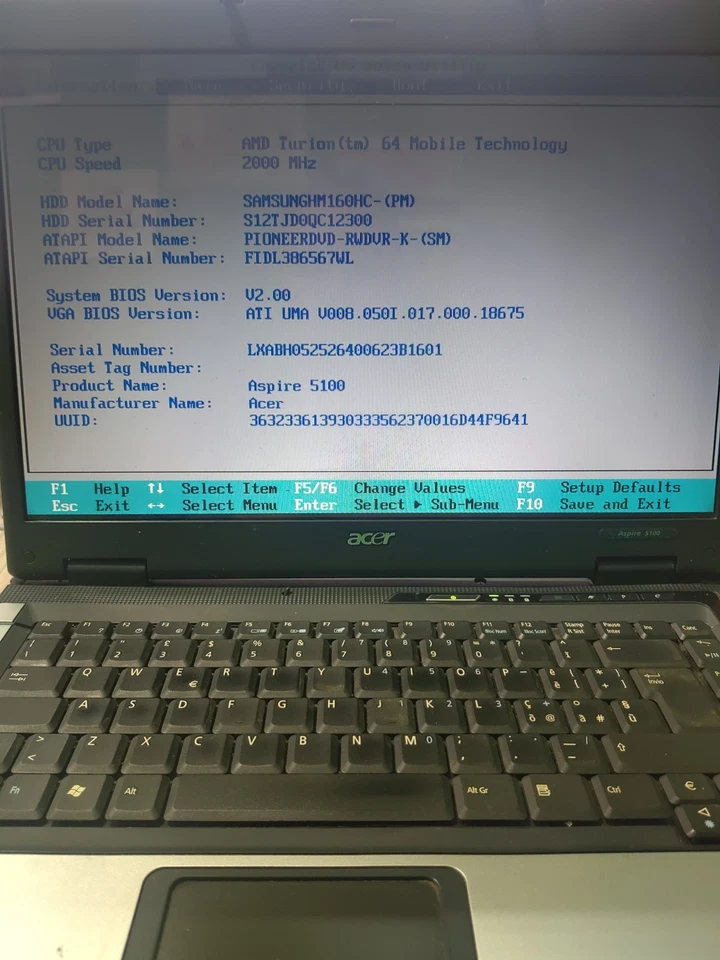 Acer Aspire 5100 notebook Model. BL51 "leggere descrizione" - Immagine 3 di 4