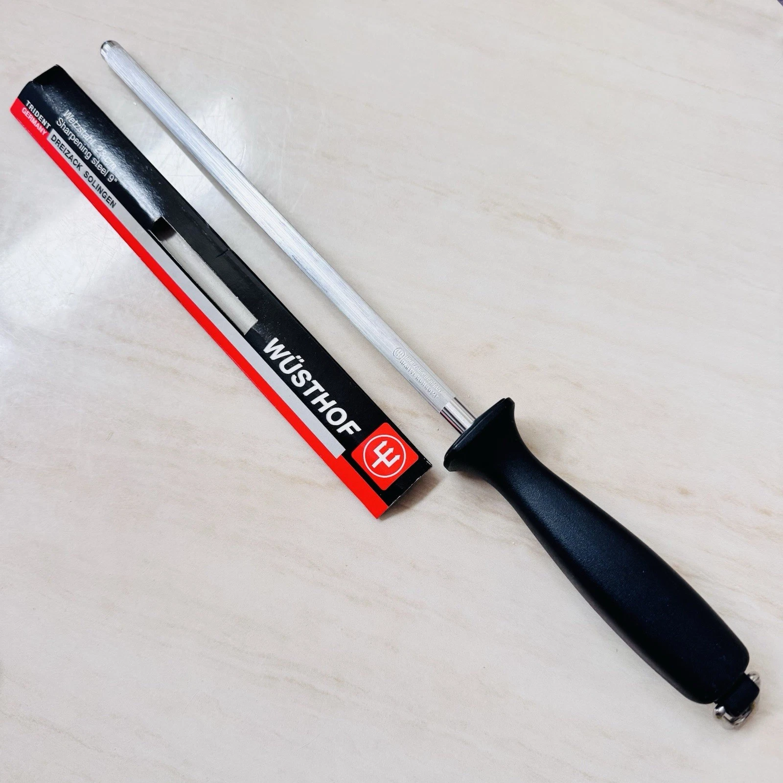 Wüsthof 4463/23cm Honing Steel 9” Knife Sharpener • Germany • New