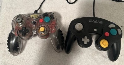 Nintendo GameCube Controllers Original Controller Aftermarket Lot of 2 Tested